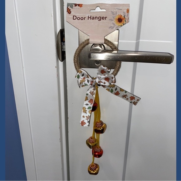 Festive Door Hanger with Bells | THANKSGIVING Holiday | Autumn - Picture 1 of 7